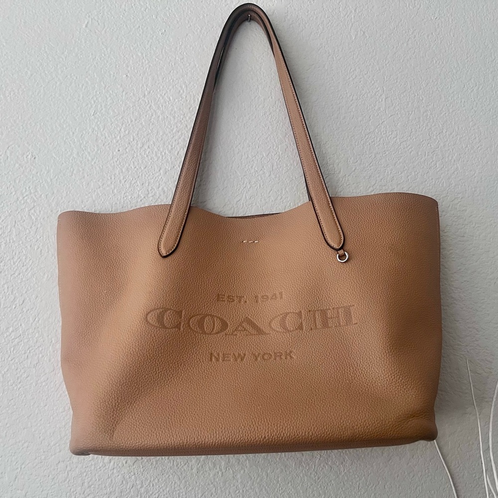 Coach Brown Leather Town Tote